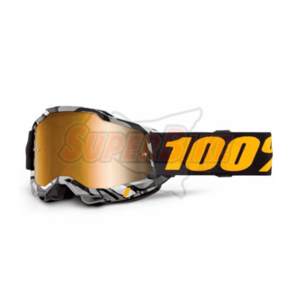 MASCHERA 100% ACCURI 2 AMBUSH LENTE A SPECCHIO ORO